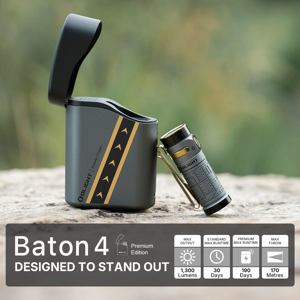 OLIGHT BATON 4 PREMIUM EDITION FLASHLIGHT | FIGHTER PILOT