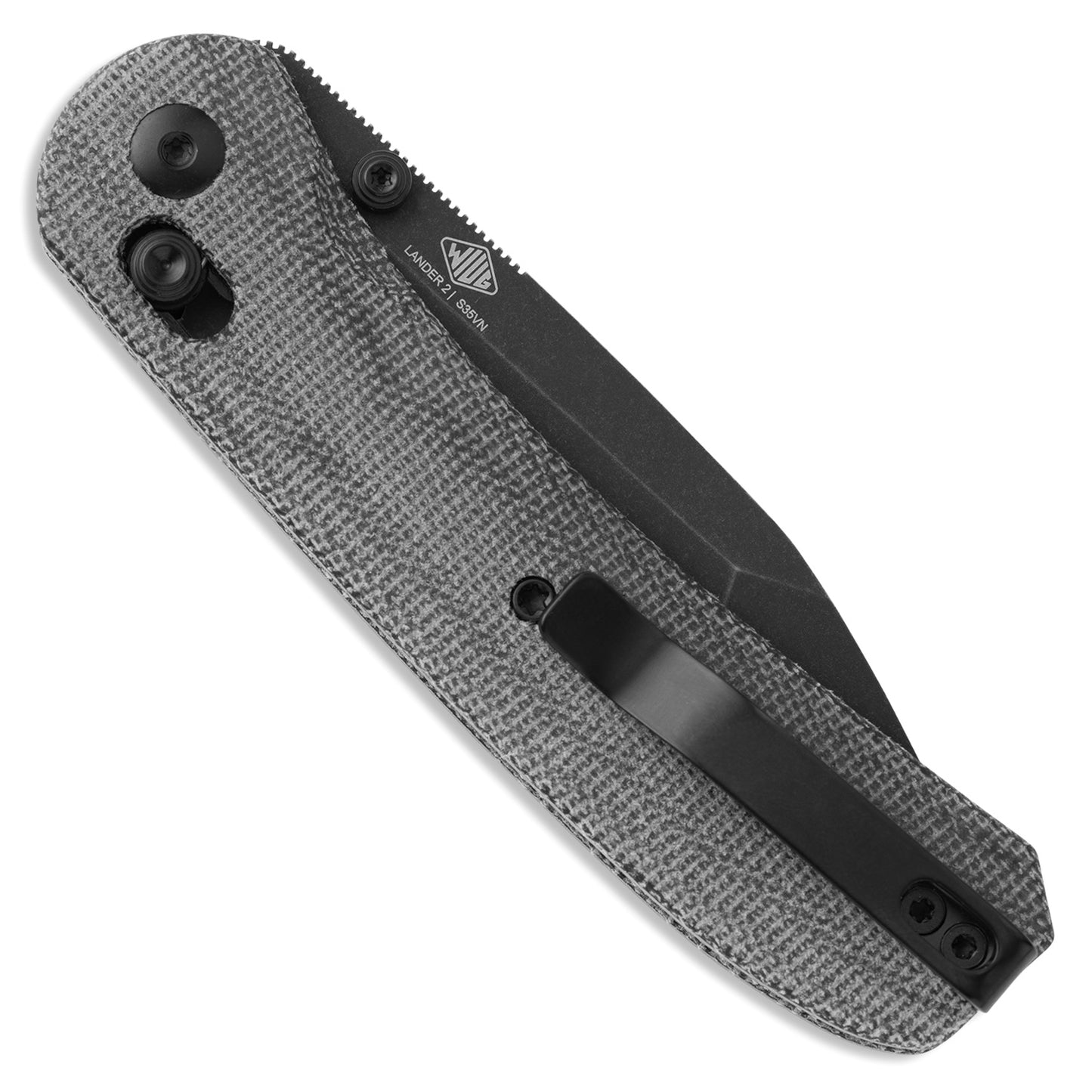 Knafs Lander 2 Tanto | Charcoal Micarta | S35VN Folding Knife