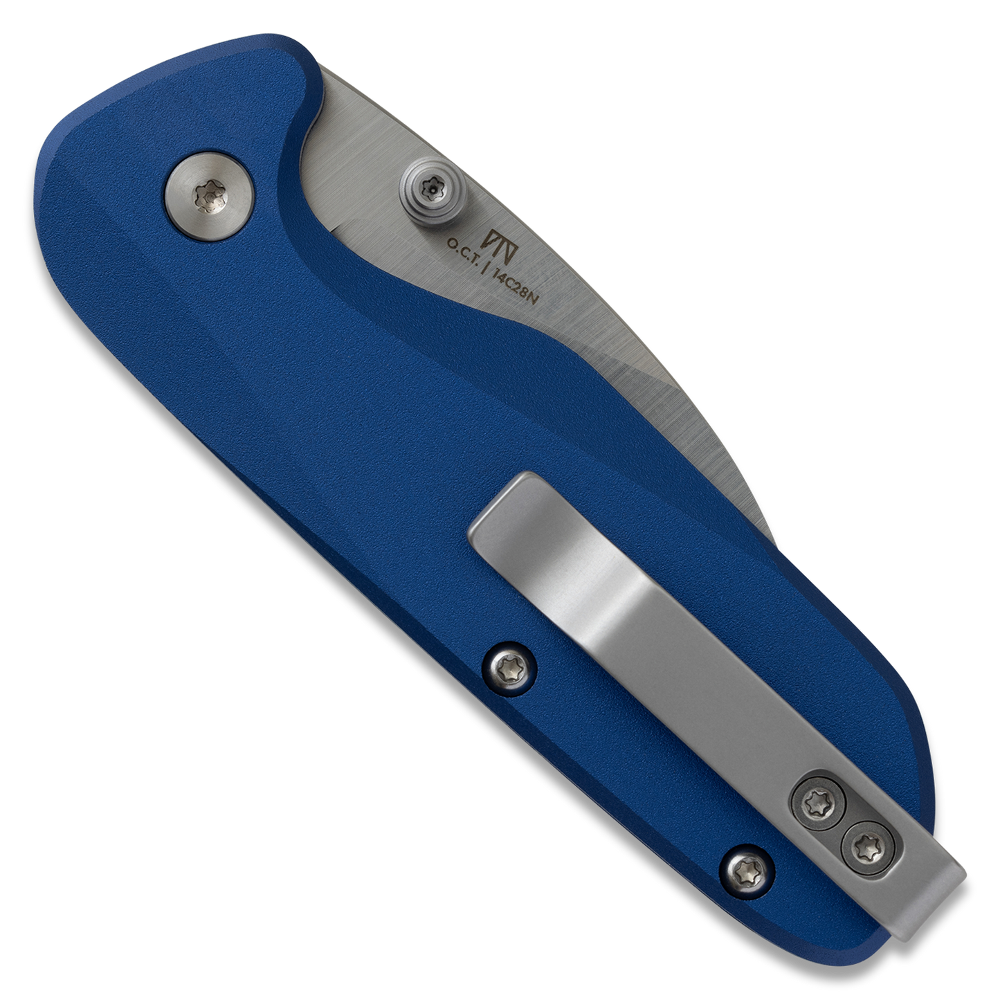 Knafs O.C.T. | Blue Aluminum | 14C28N Button Lock