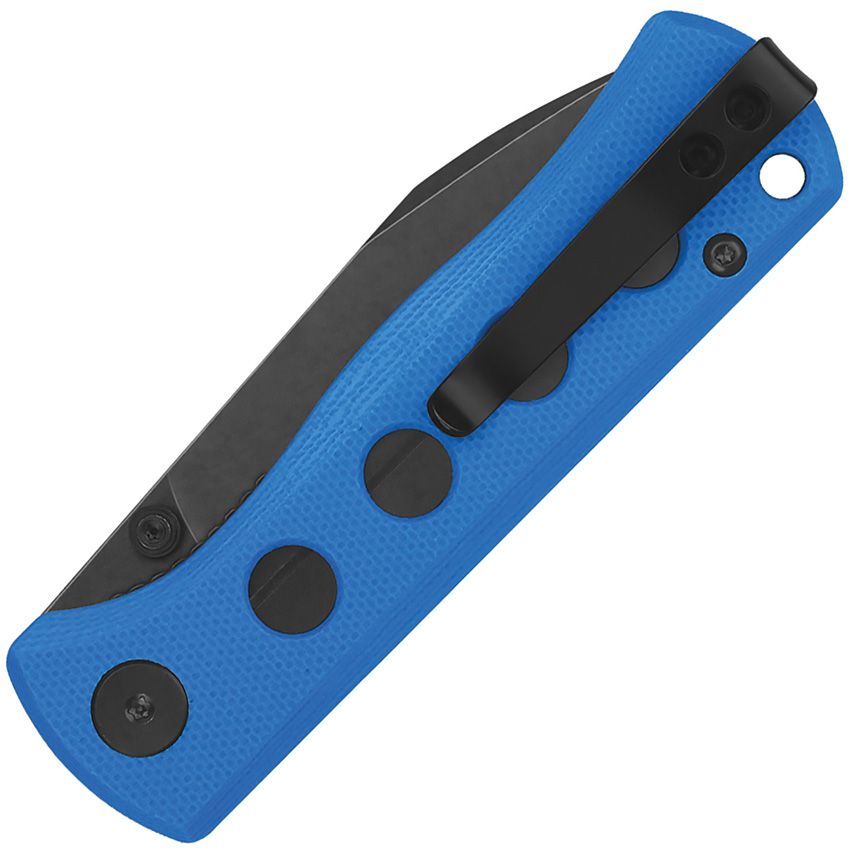 QSP CANARY FOLDER | BLACK BLADE AND BLUE G-10 HANDLE