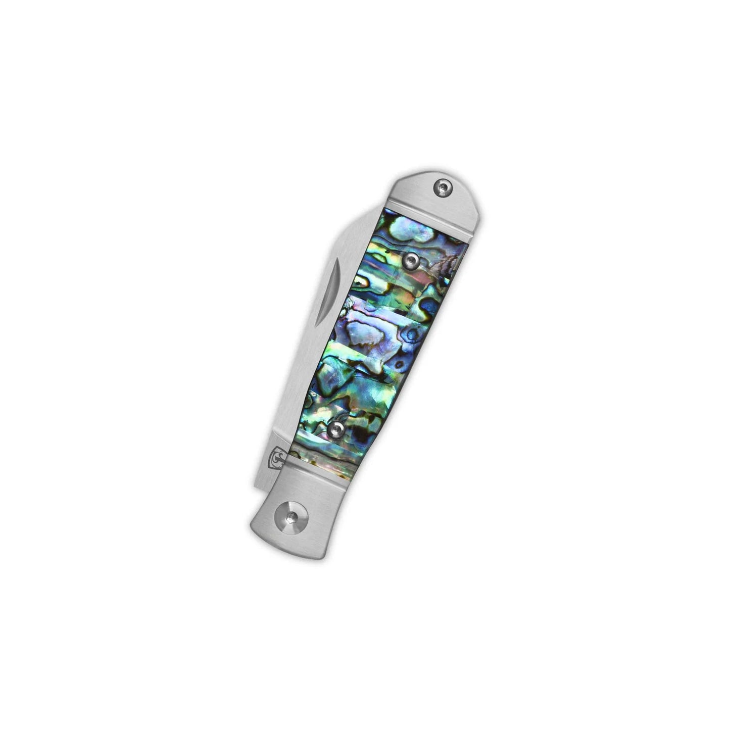 QSP Jumping Jack Slip Joint | Abalone Handle | 14C28N Clip Point