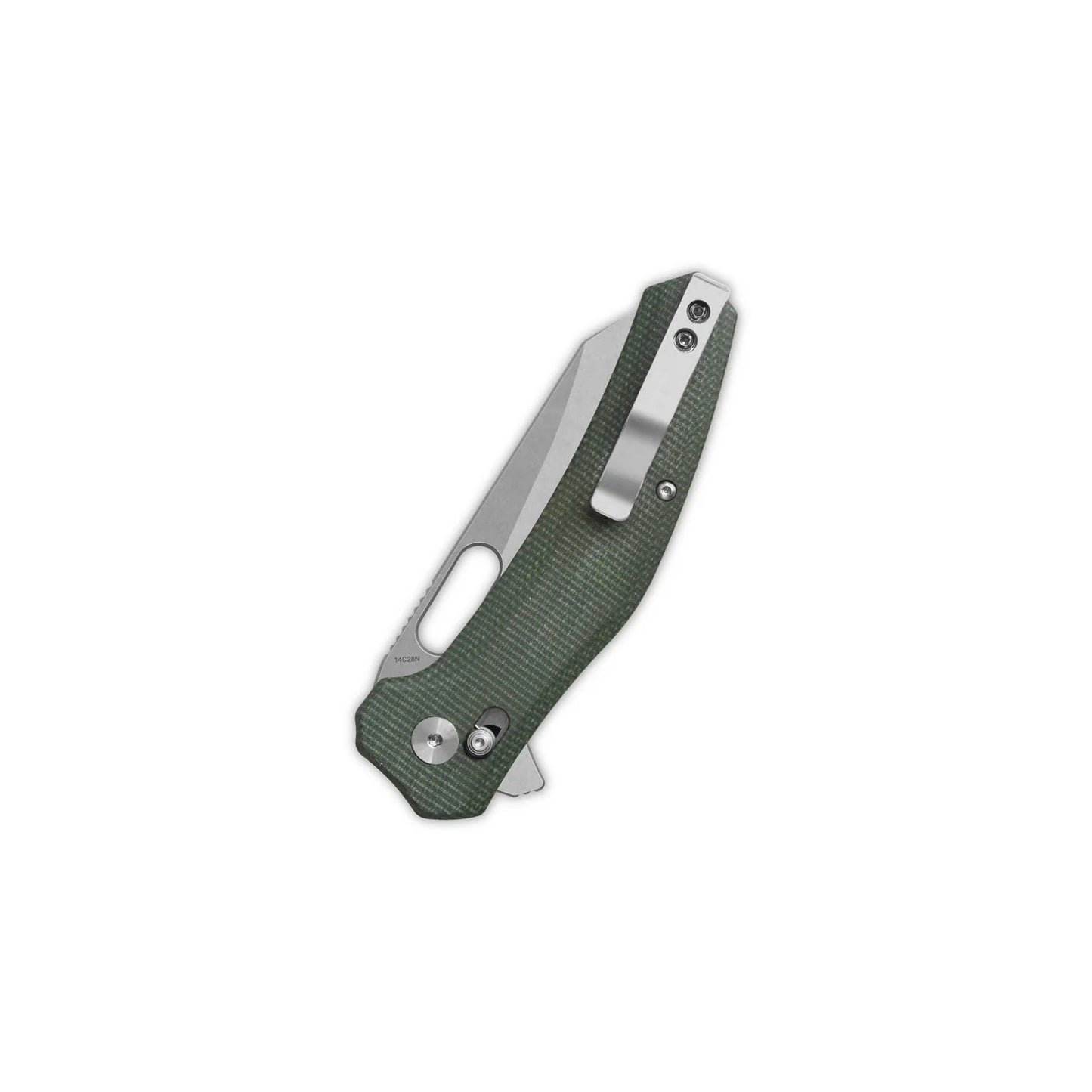 QSP EMU | GLYDE LOCK | GREEN MICARTA | 14C28N STEEL