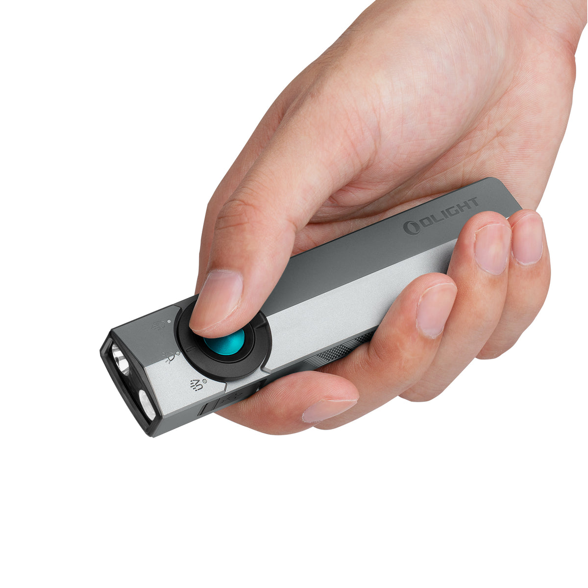 Olight ArkPro | Silver Graphite | 1500 Lumen Flood + Spot + UV + Green Laser