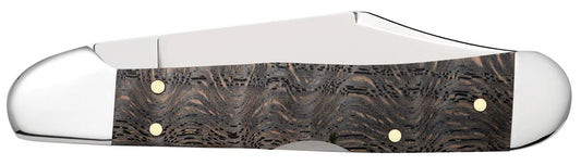 Case Mini CopperLock | Black Curly Oak | Tru-Sharp Stainless Lockback