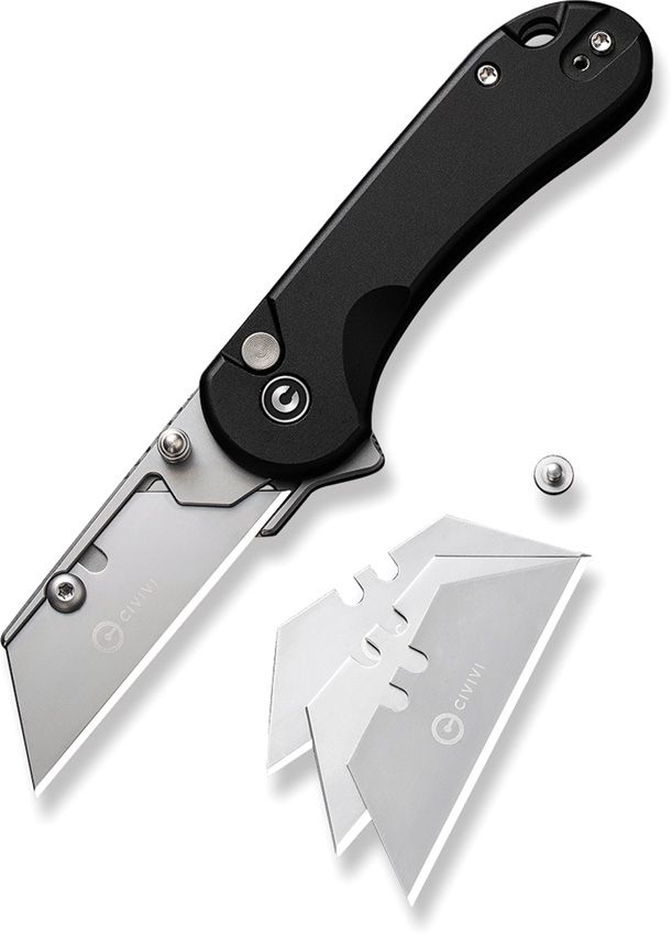 Civivi Elementum Utility Knife | Black Aluminum