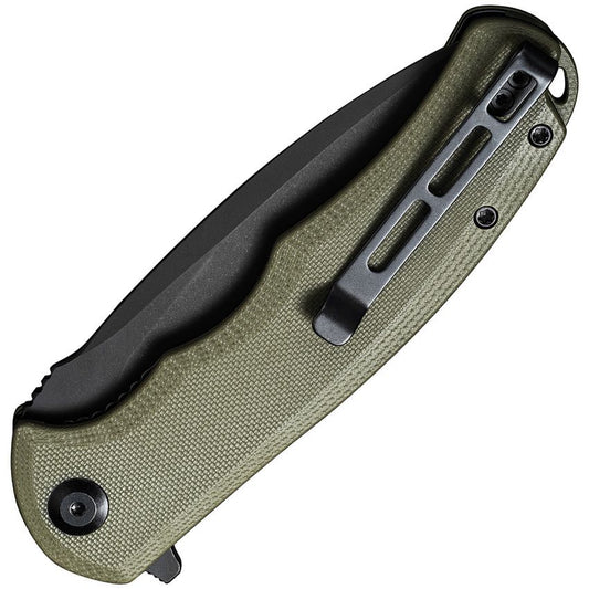 CIVIVI Praxis | OD Green G10 | Black Stonewashed 9Cr18MoV