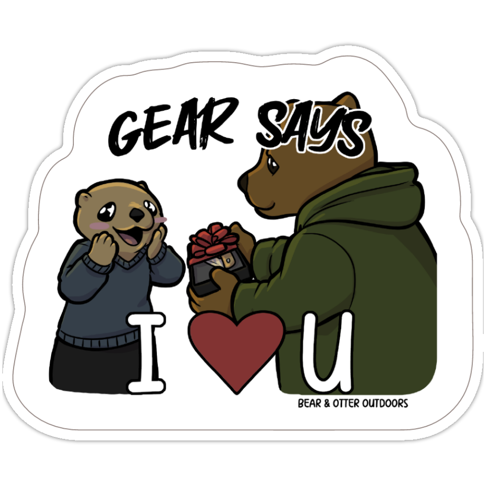 Gear Says “I Love You” Sticker