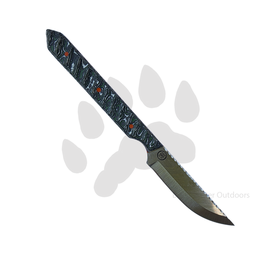 Byrd Custom Blades Field Scalpel | AEB-L & Green Fat Carbon Fixed Blade Knife