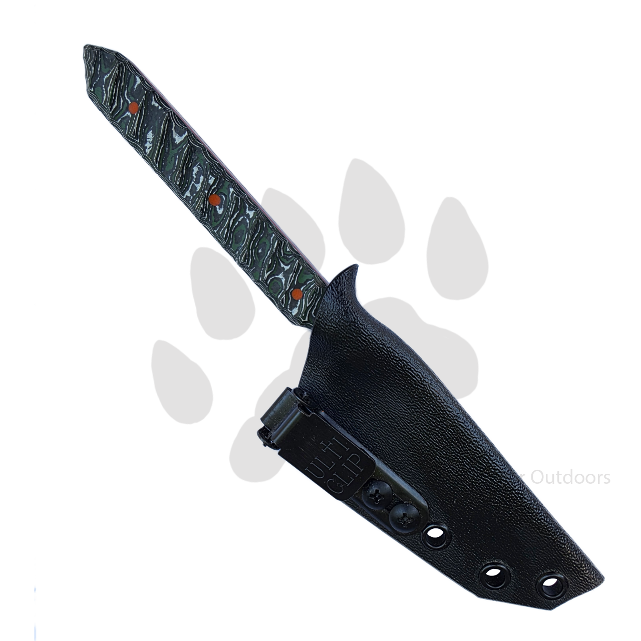 Byrd Custom Blades Field Scalpel | AEB-L & Green Fat Carbon Fixed Blade Knife