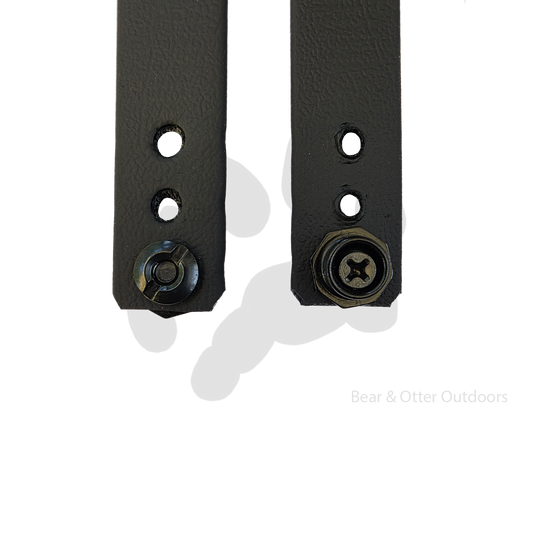 Wizard Forge Soft Loops | Biothane Belt Straps for Kydex Sheaths | Black