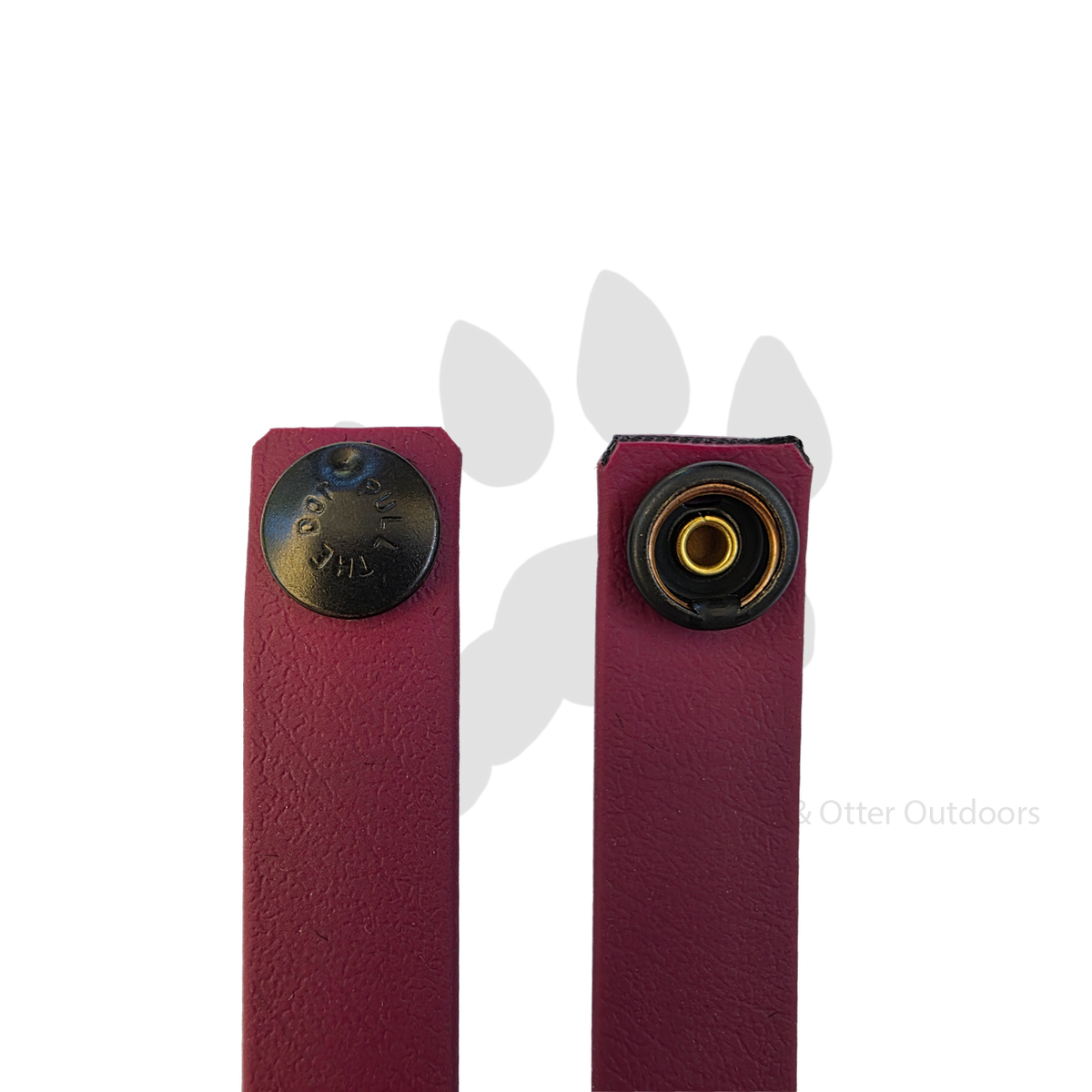 Wizard Forge Soft Loops | Biothane Belt Straps for Kydex Sheaths | Burgandy
