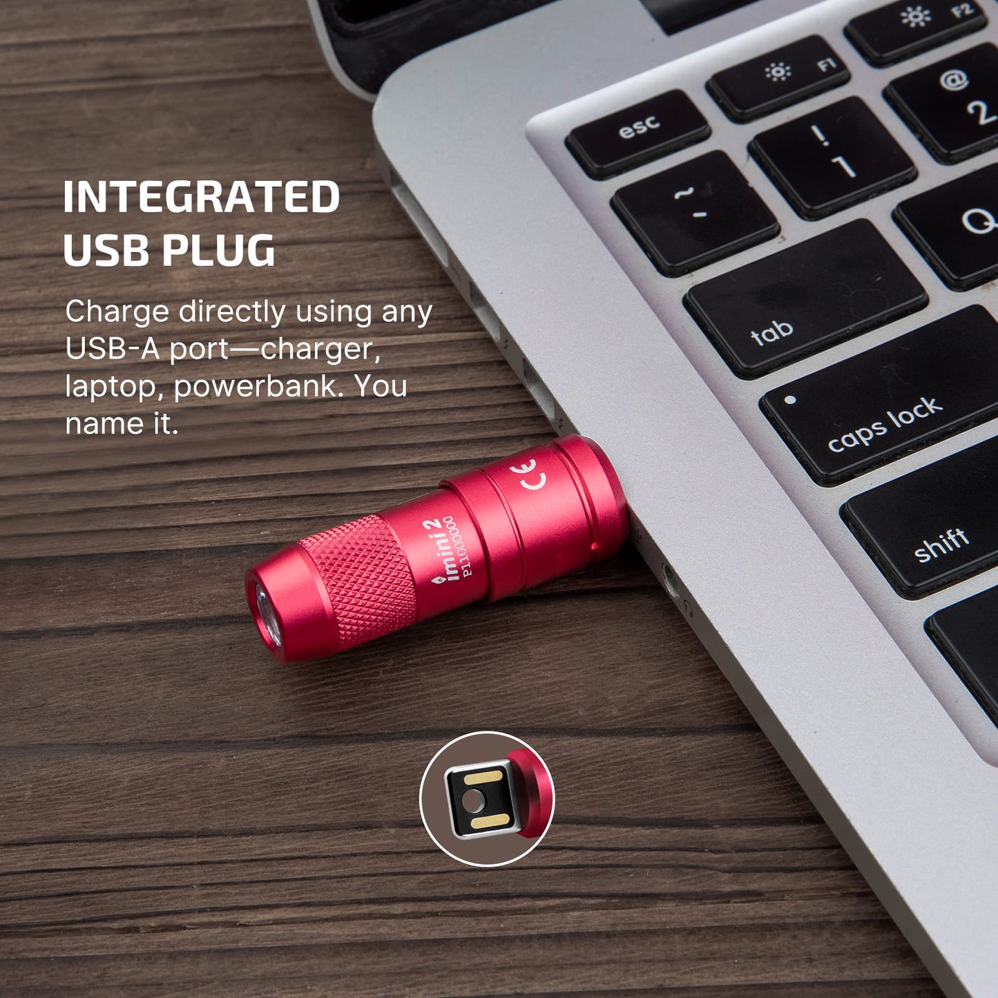 OLIGHT IMINI 2 PASSIONATE RED | USB-RECHARGEABLE KEYCHAIN FLASHLIGHT