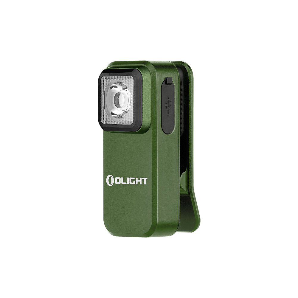 OLIGHT OCLIP | GREEN CLIP LIGHT WITH WHITE AND RED LIGHT