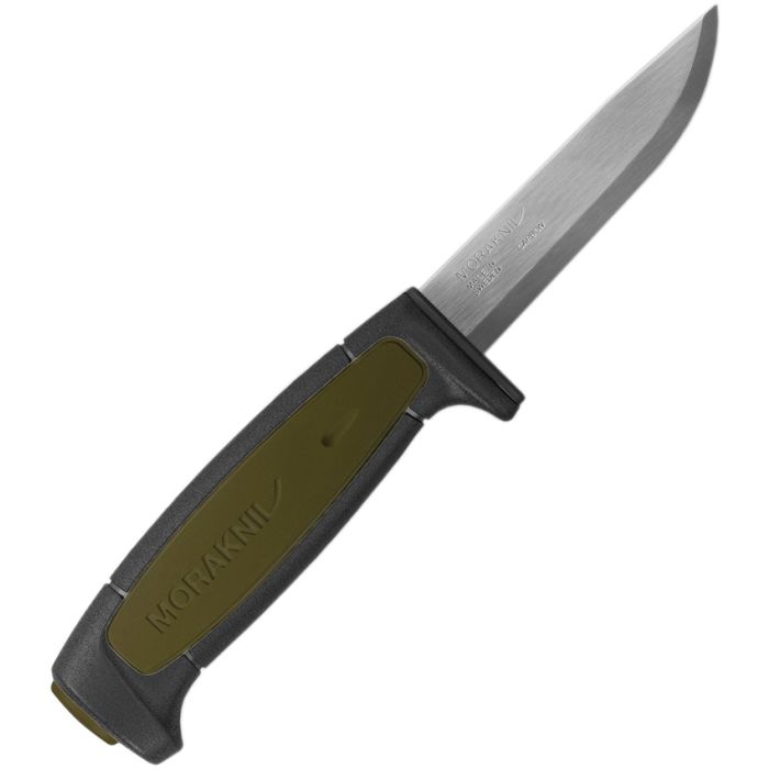 Morakniv Basic 511 | Black & Green | Carbon Steel Fixed Blade Knife
