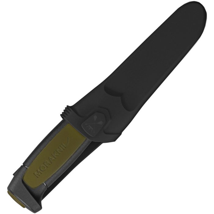 Morakniv Basic 511 | Black & Green | Carbon Steel Fixed Blade Knife