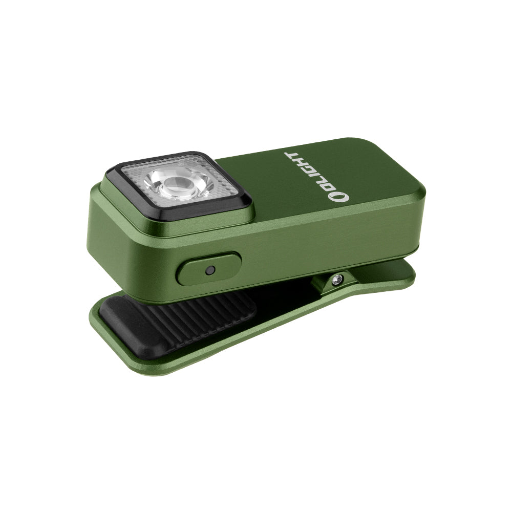 OLIGHT OCLIP | GREEN CLIP LIGHT WITH WHITE AND RED LIGHT