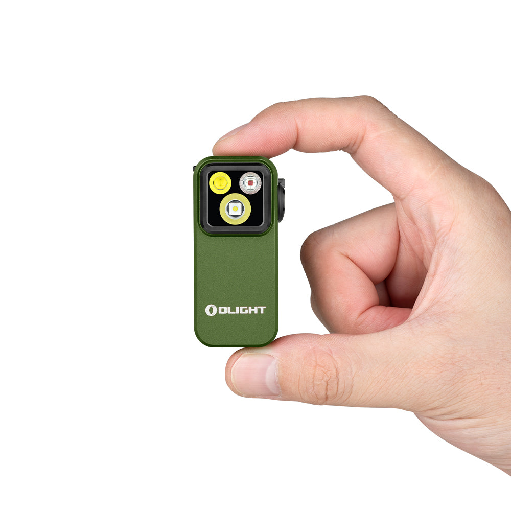 OLIGHT OCLIP PRO | GREEN CLIP LIGHT WITH WHITE AND RED LIGHT