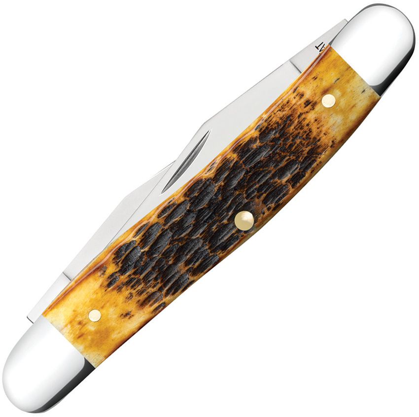 Case Muskrat | Burnt Amber Bone | Tru-Sharp Slip Joint