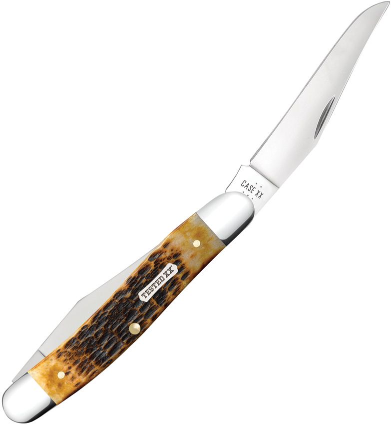 Case Muskrat | Burnt Amber Bone | Tru-Sharp Slip Joint