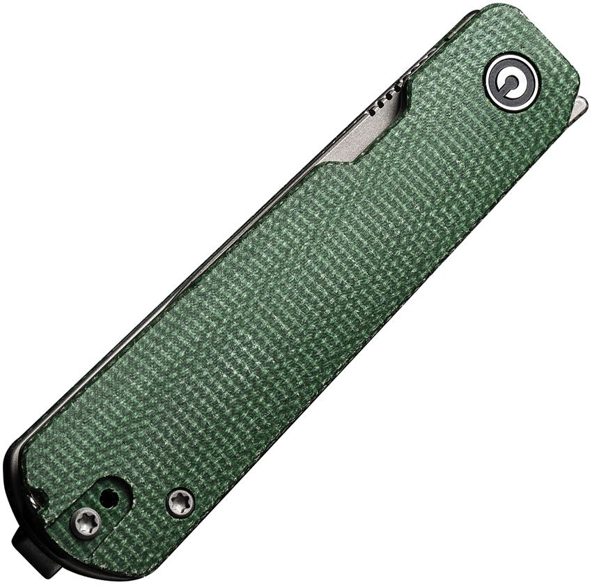 Civivi Sendy | Green Canvas Micarta + Nitro-V