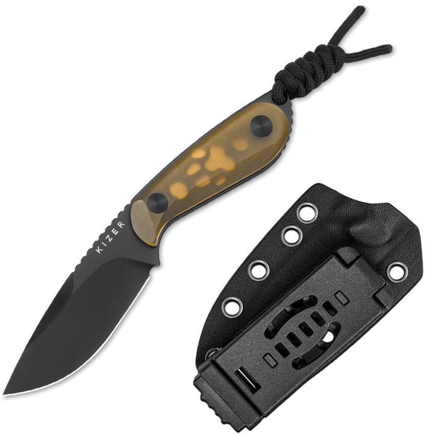 Kizer Buddy | Yellow Pei | Nitro-V | Fixed Blade