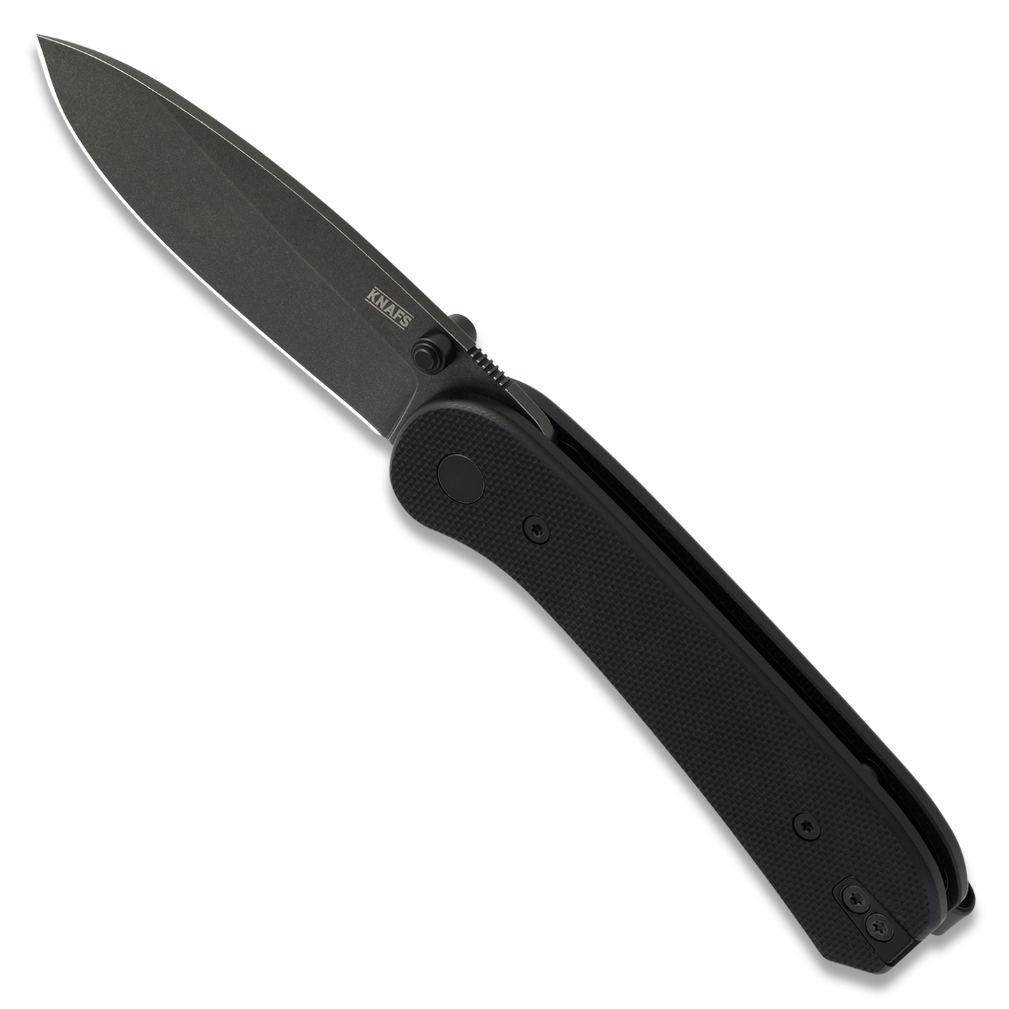 Knafs Lander 1 | Black G10 | Black Stonewashed D2 Folding Knife