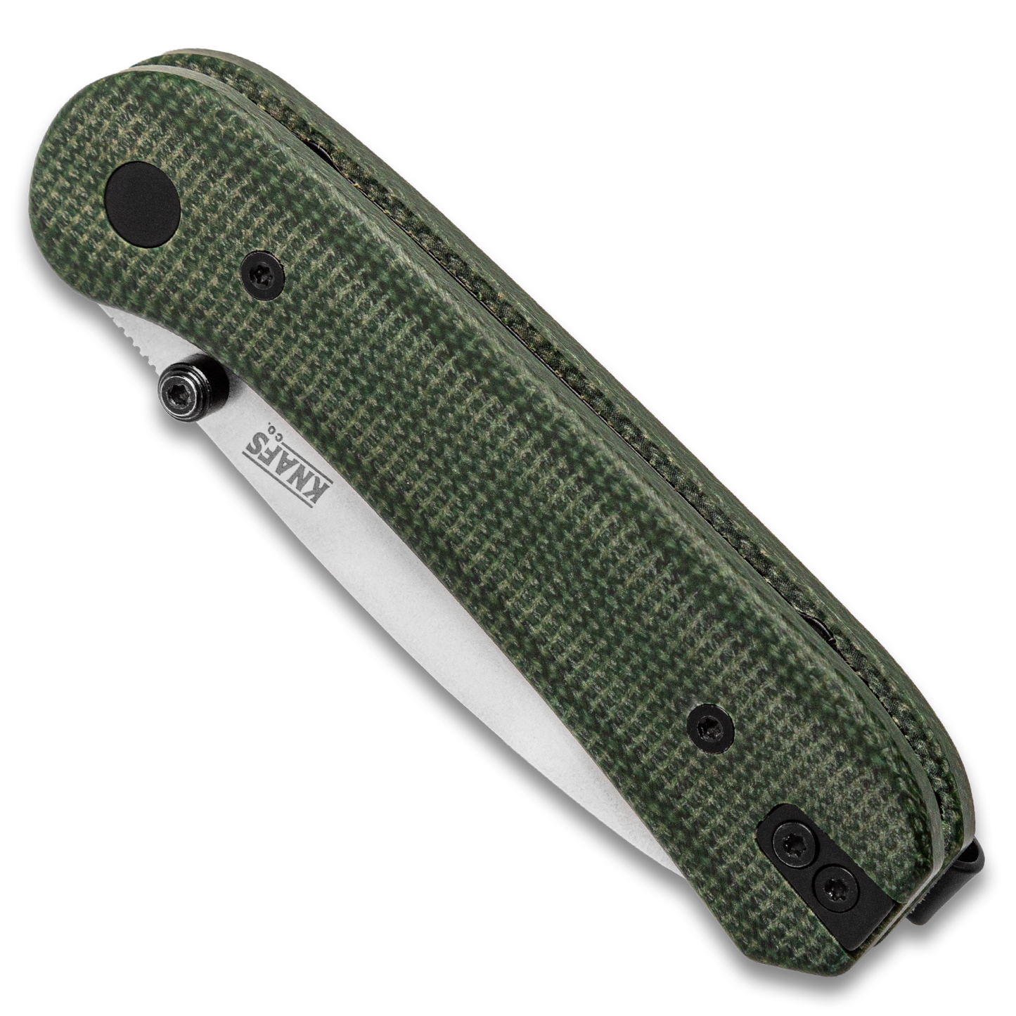 Knafs Lander 1 | Green Micarta Handle With Fast-Swap Scales
