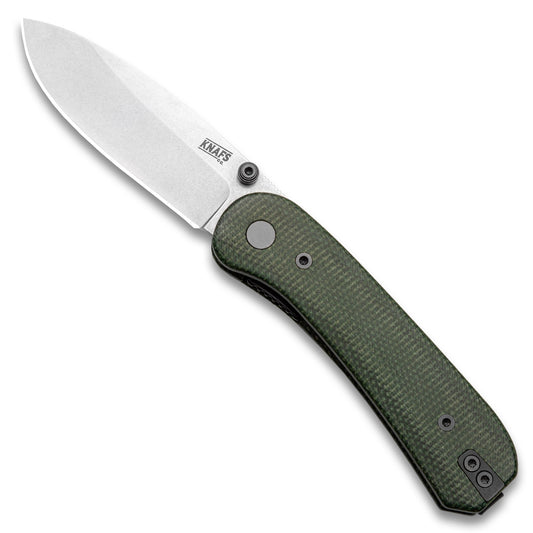 Knafs Lander 1 | Green Micarta Handle With Fast-Swap Scales