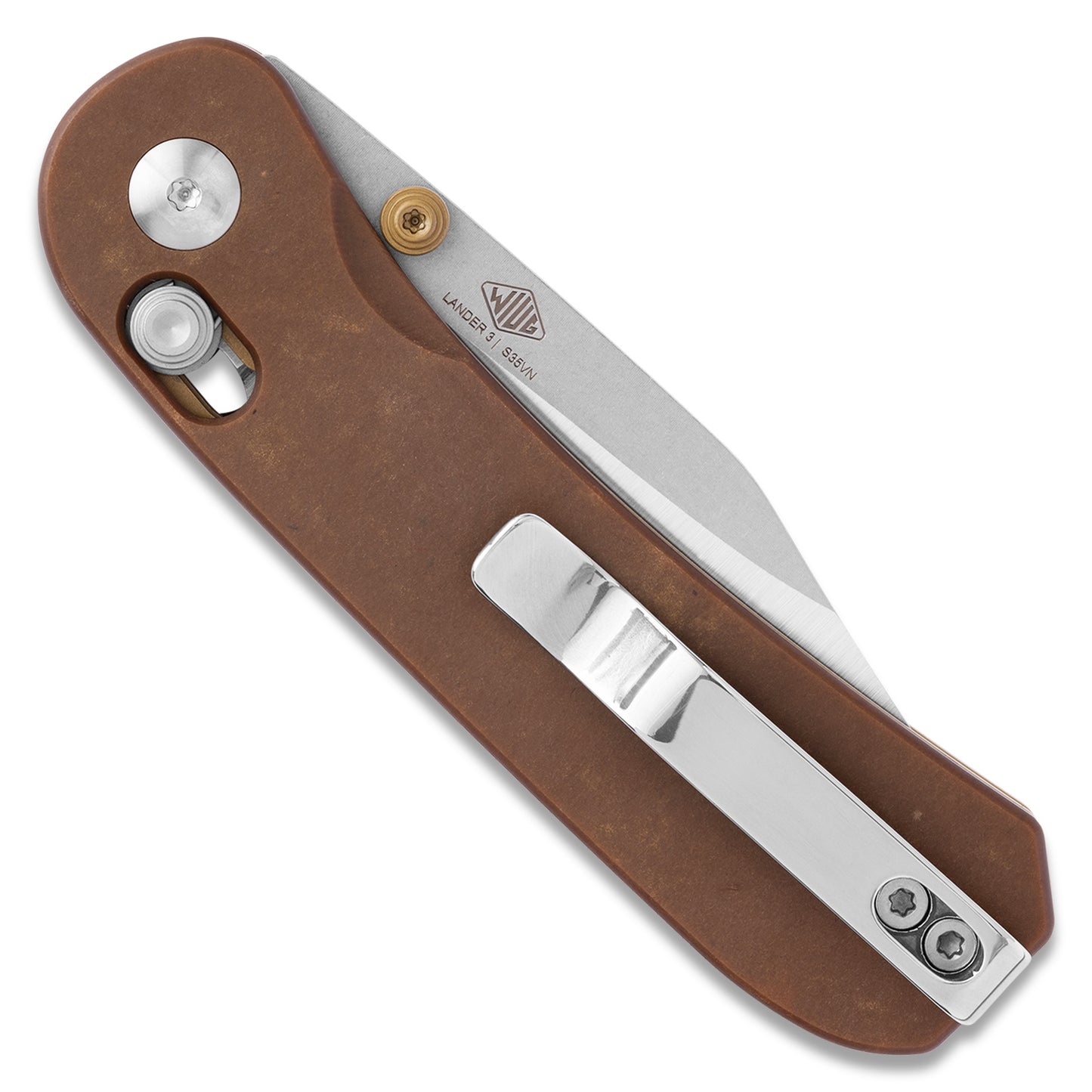 Knafs Lander 3 – Clip Point | Paper Micarta Handle
