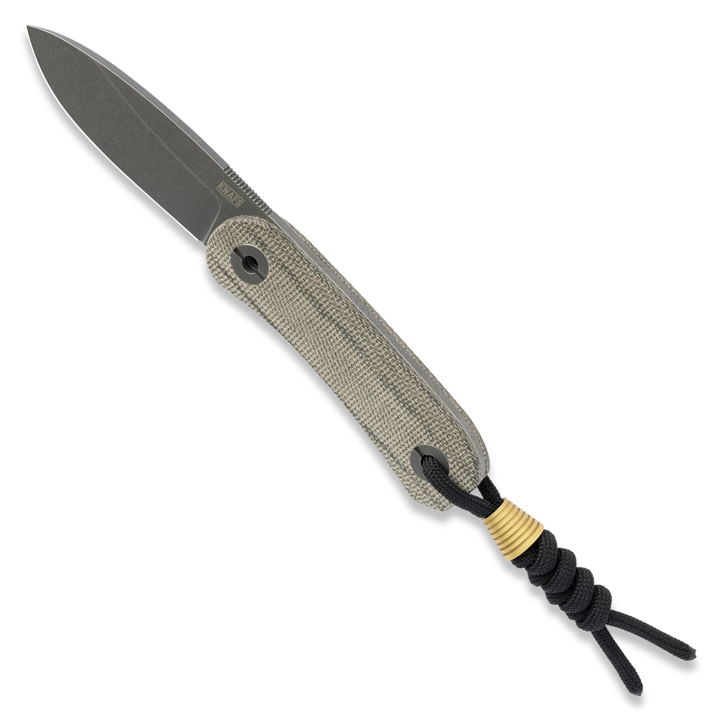 Knafs Lander 4 Fixed Blade | Moondust Finish | Canvas Micarta