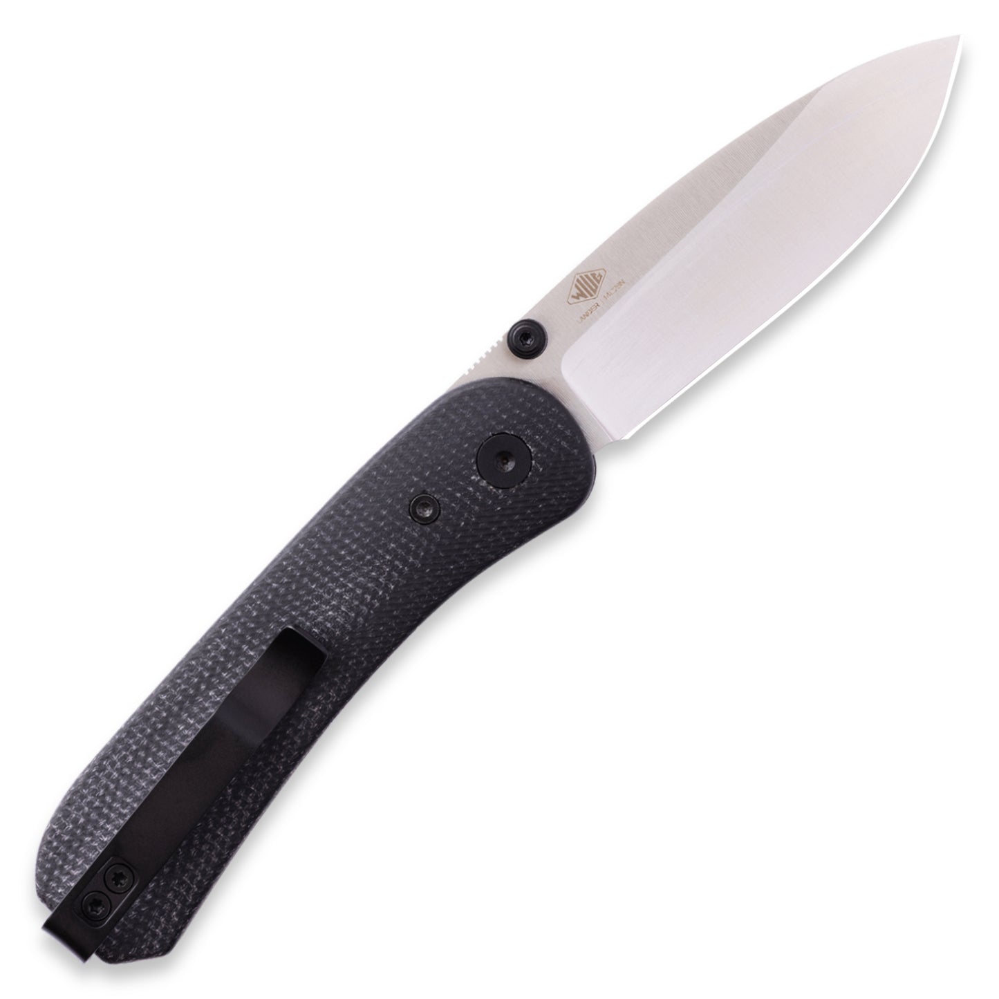 Knafs Lander 1 | Black Micarta Handle With Fast-Swap Scales