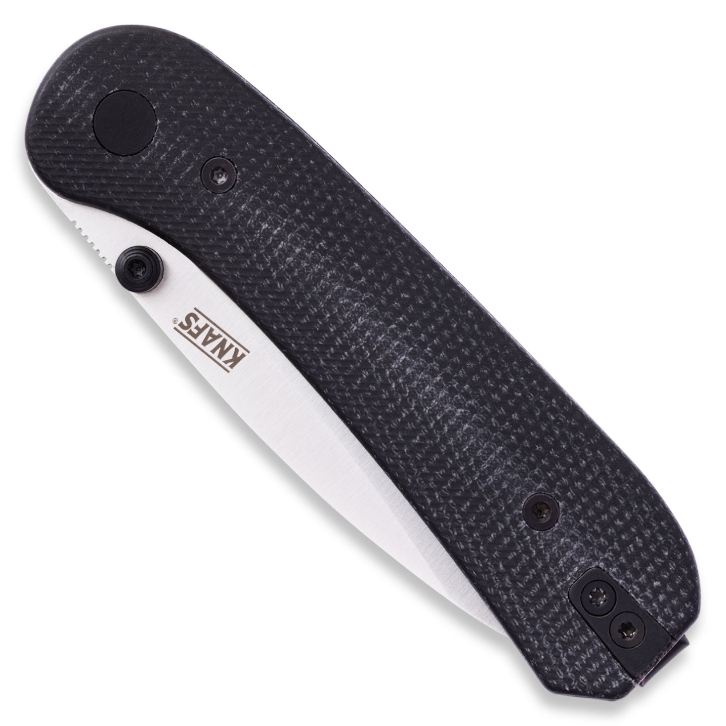 Knafs Lander 1 | Black Micarta Handle With Fast-Swap Scales