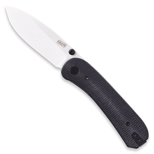 Knafs Lander 1 | Black Micarta Handle With Fast-Swap Scales