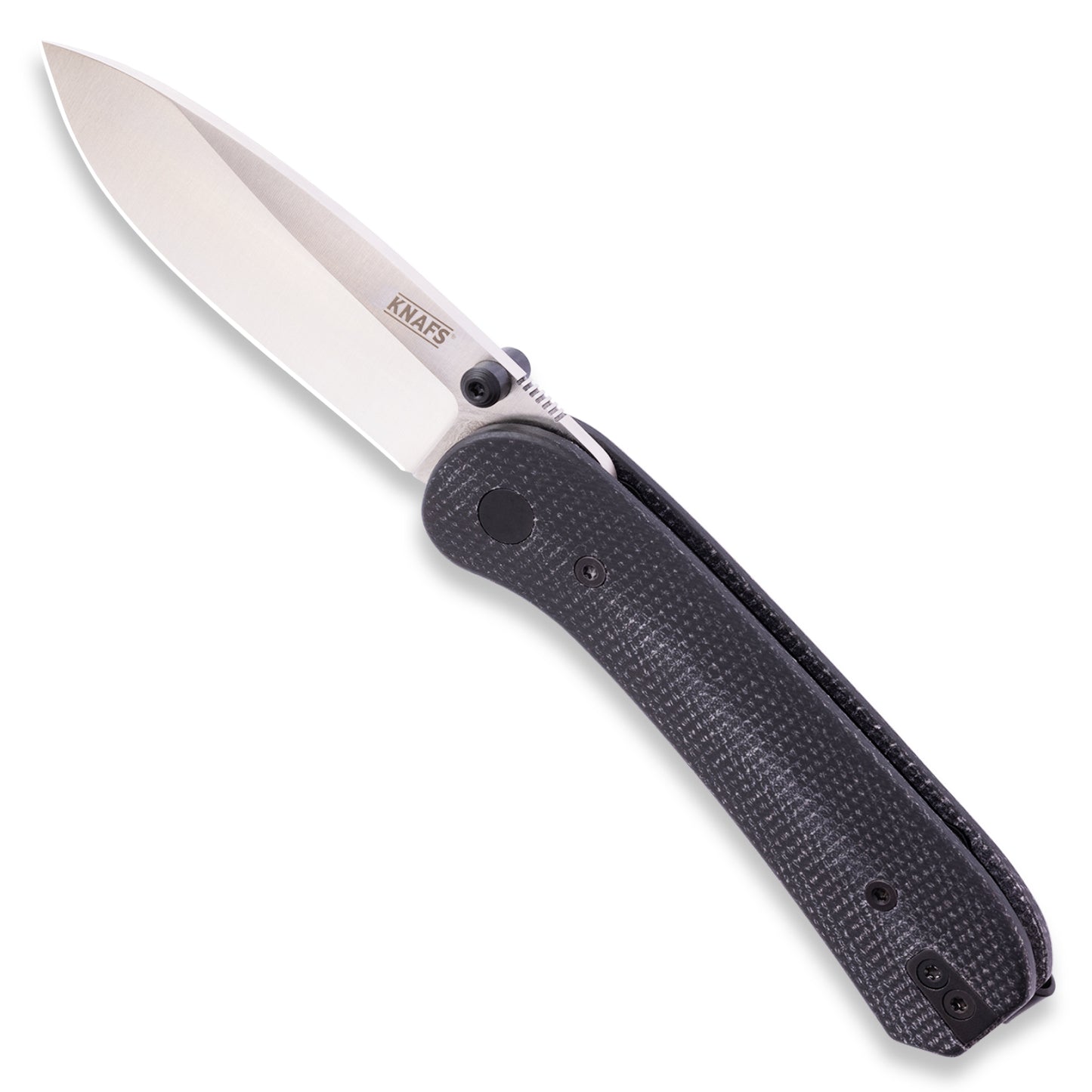 Knafs Lander 1 | Black Micarta Handle With Fast-Swap Scales