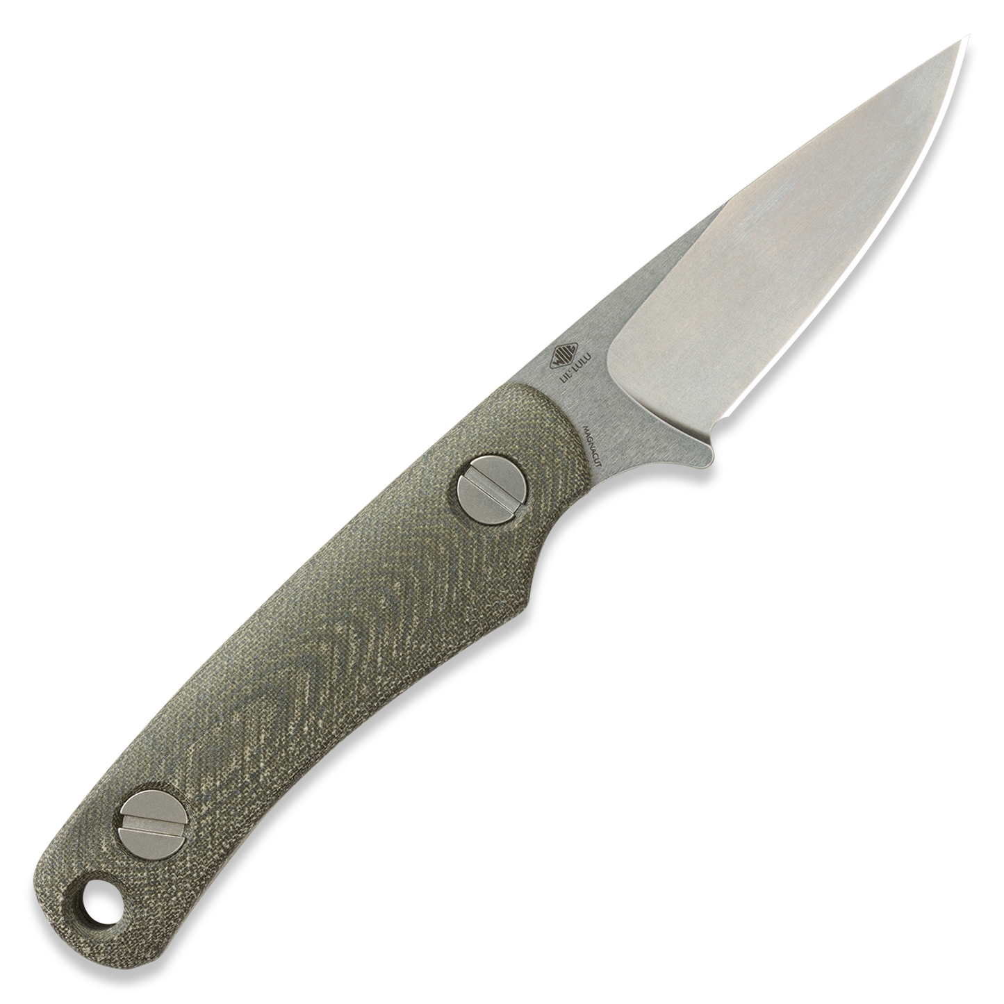 Knafs Little Lulu | MagnaCut Fixed Blade | Green Micarta