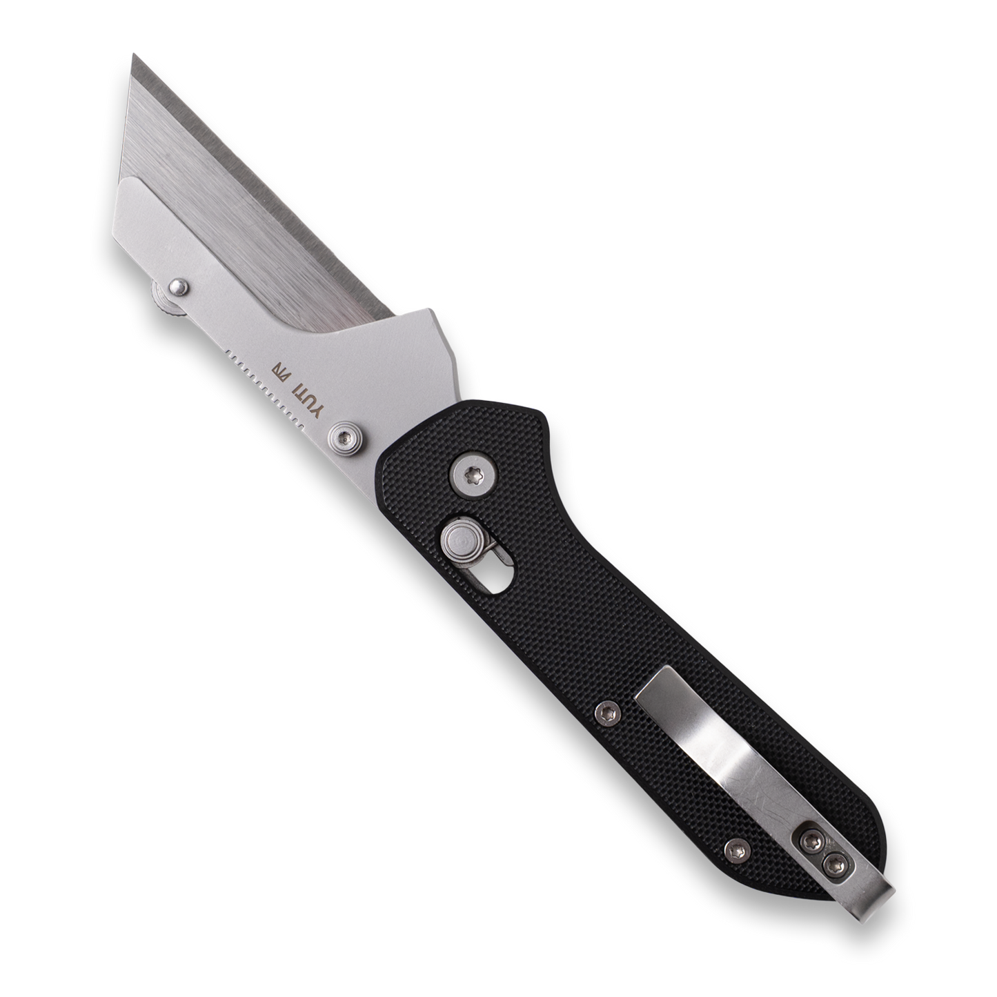 Knafs Yuti Utility Knife | Black G10 | Crossbar Lock