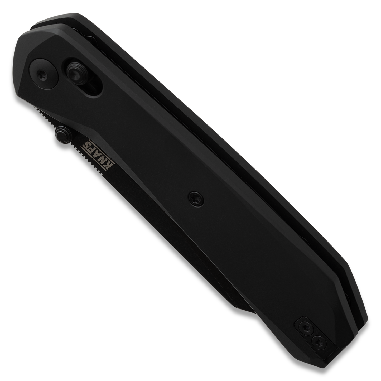 Knafs Lander 2 Reverse Tanto | Black Aluminum | Elmax Folding Knife