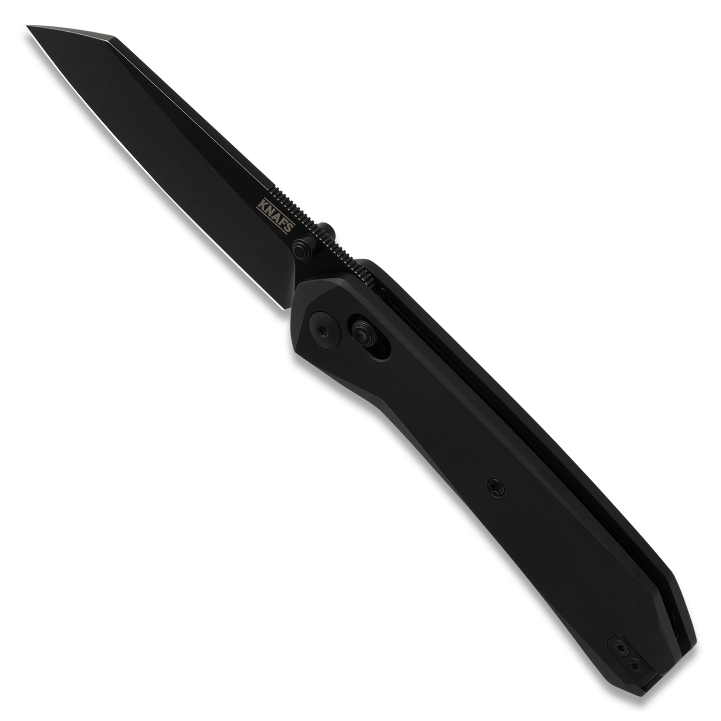 Knafs Lander 2 Reverse Tanto | Black Aluminum | Elmax Folding Knife