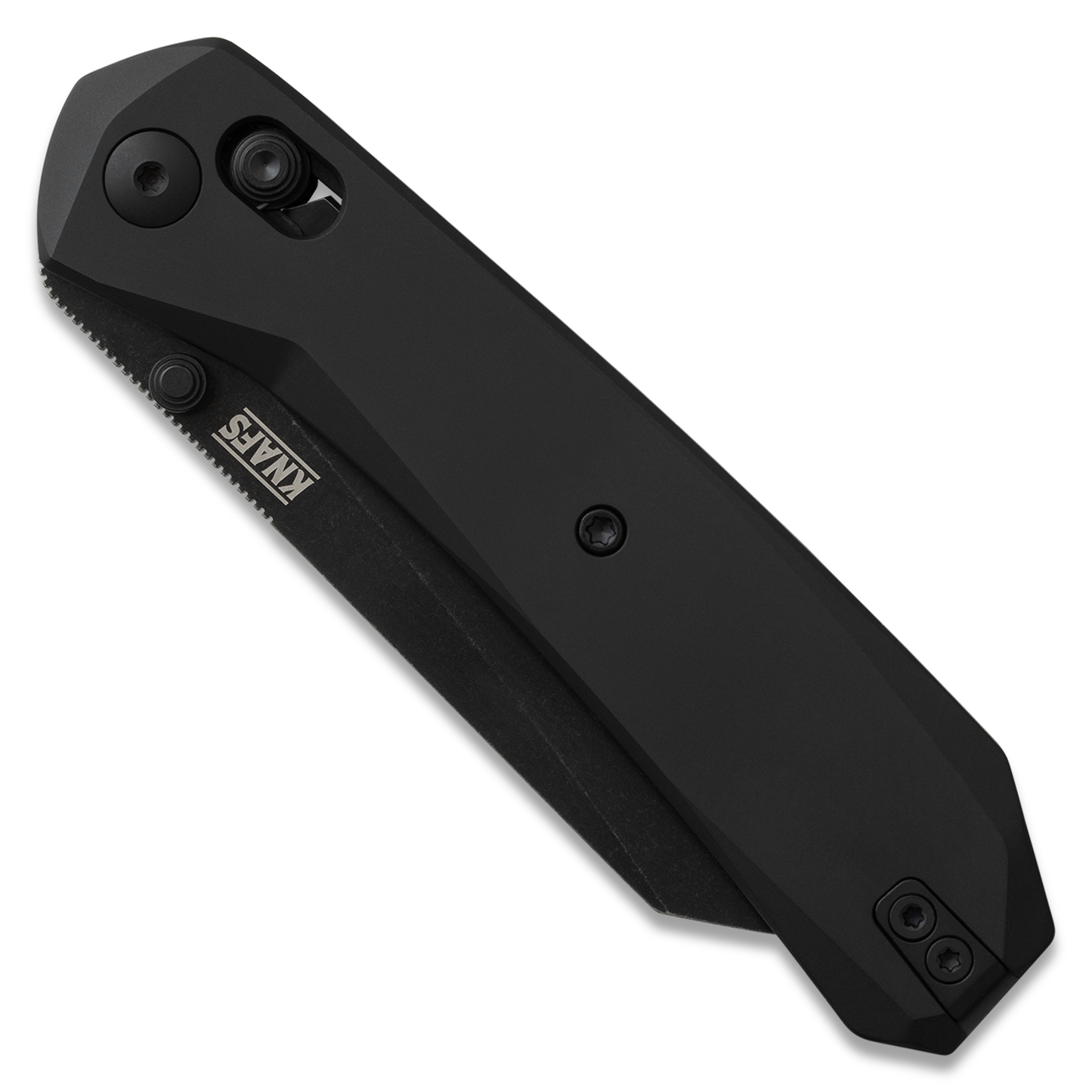 Knafs Lander 2 Reverse Tanto | Black Aluminum | Elmax Folding Knife