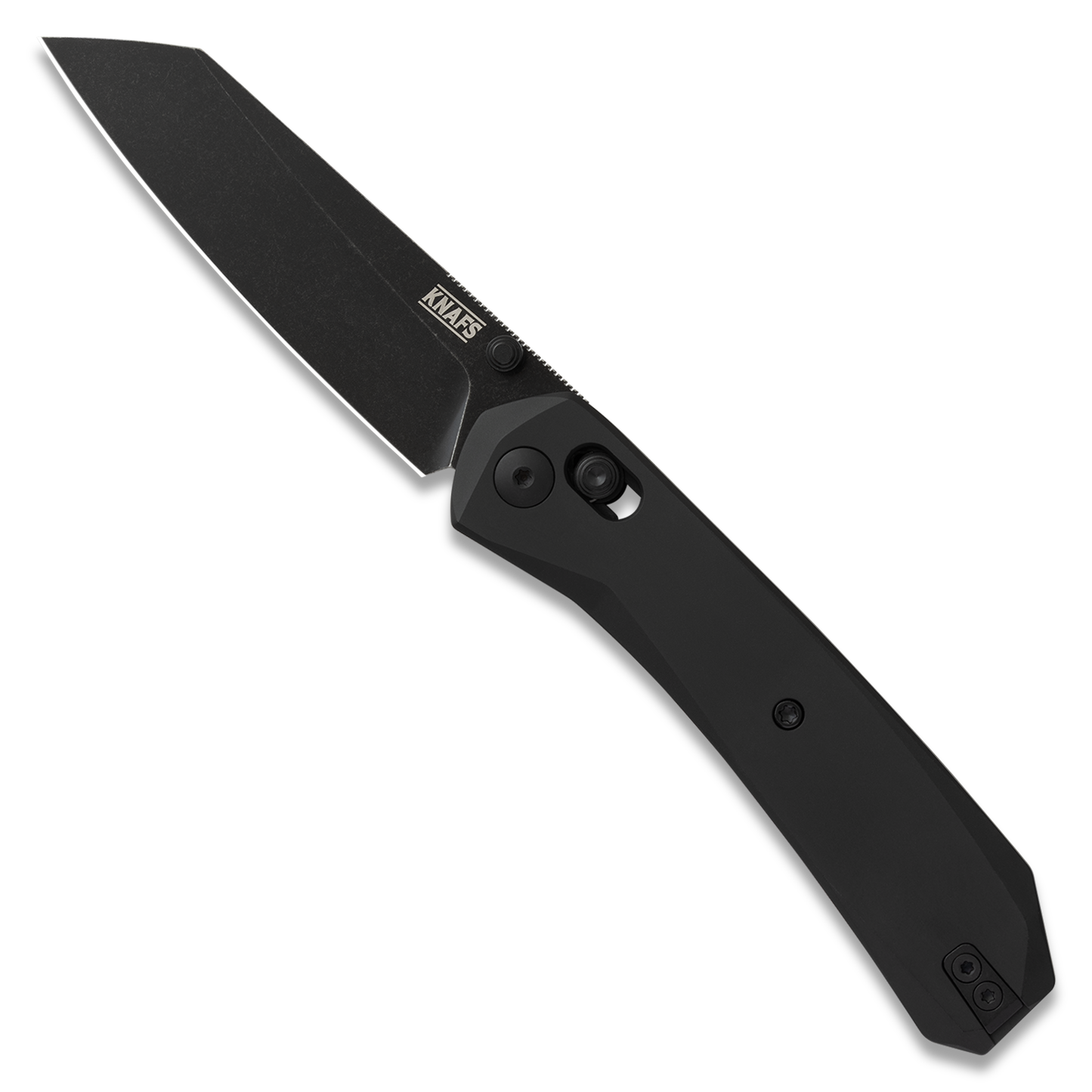 Knafs Lander 2 Reverse Tanto | Black Aluminum | Elmax Folding Knife