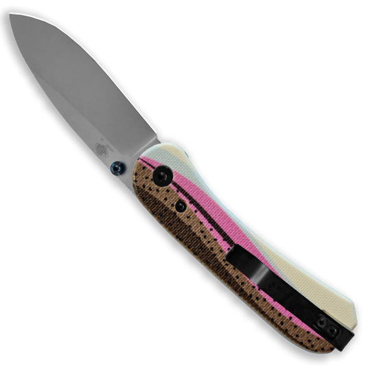 Knafs Lander 1 | Rainbow Trout Printed G10 | D2 Pocket Knife