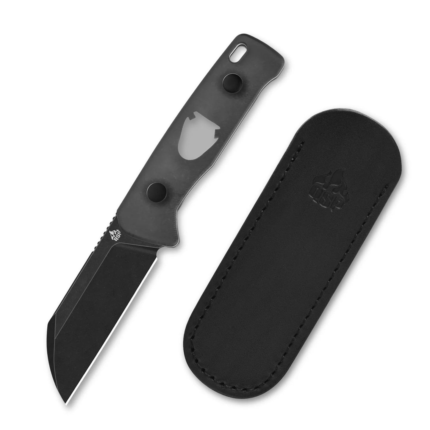 QSP BABY PENGUIN | ACRYLIC HANDLE + BLACK BLADE | 14C28N + CLIP SLIP