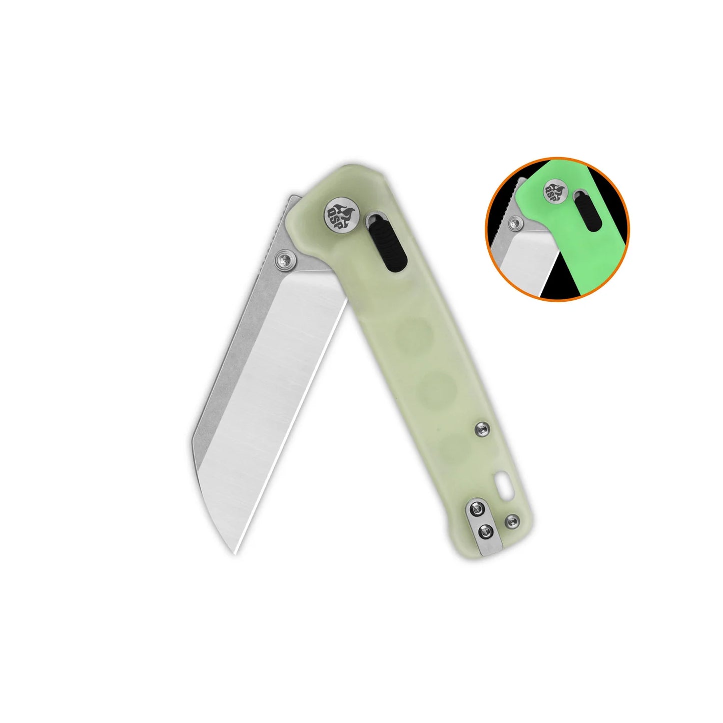 QSP Penguin Glyde Lock | Glow-in-the-Dark Resin | 14C28N Sheepsfoot