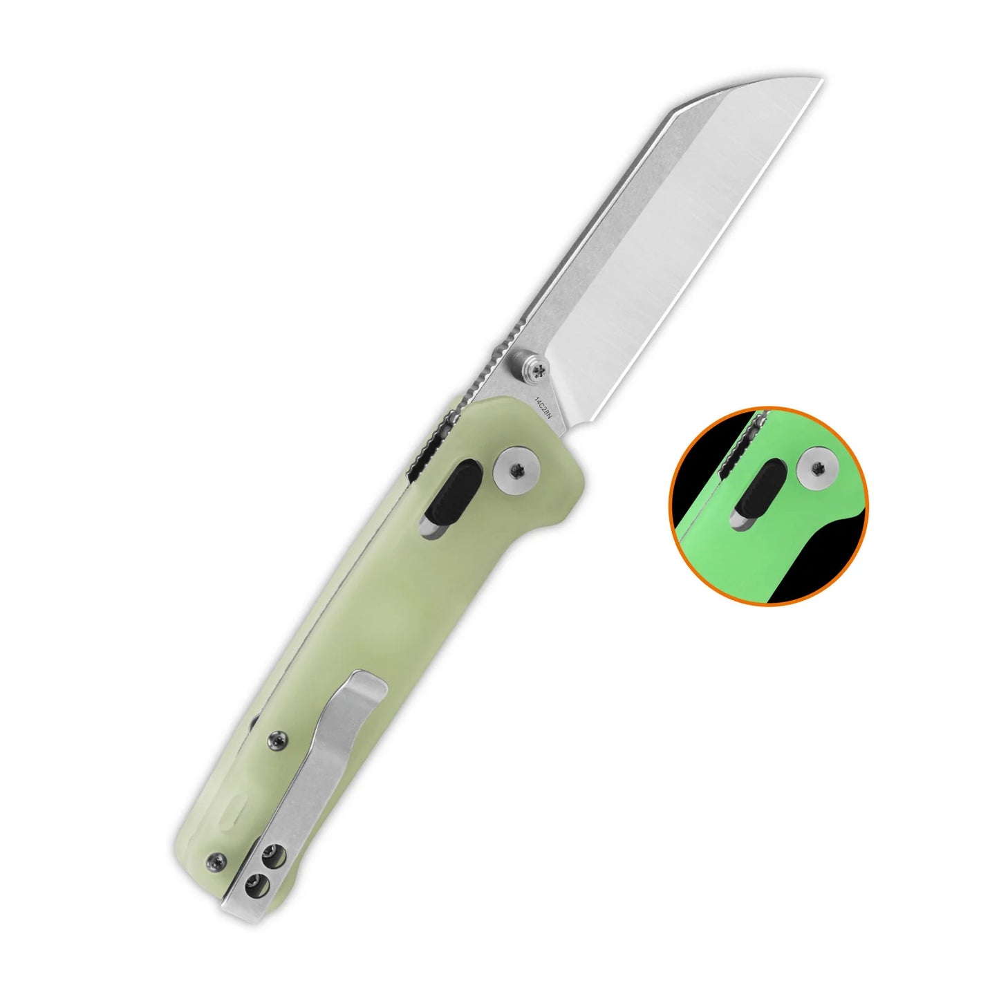 QSP Penguin Glyde Lock | Glow-in-the-Dark Resin | 14C28N Sheepsfoot