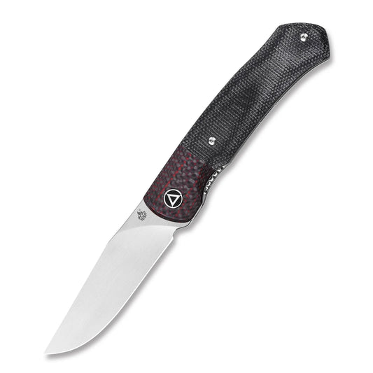 QSP GANNET | BLACK MICARTA WITH RED BLACK CARBON FIBER BOLSTER