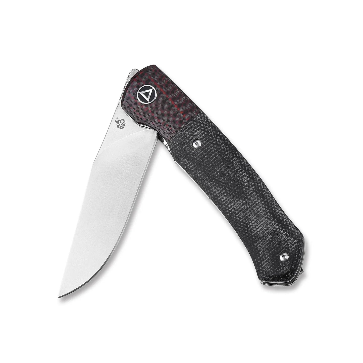 QSP GANNET | BLACK MICARTA WITH RED BLACK CARBON FIBER BOLSTER