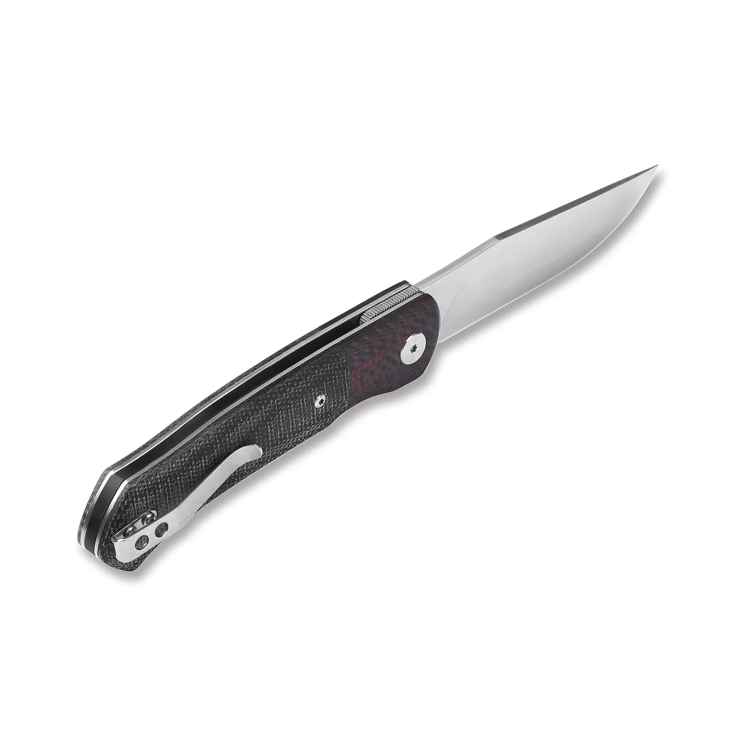 QSP GANNET | BLACK MICARTA WITH RED BLACK CARBON FIBER BOLSTER