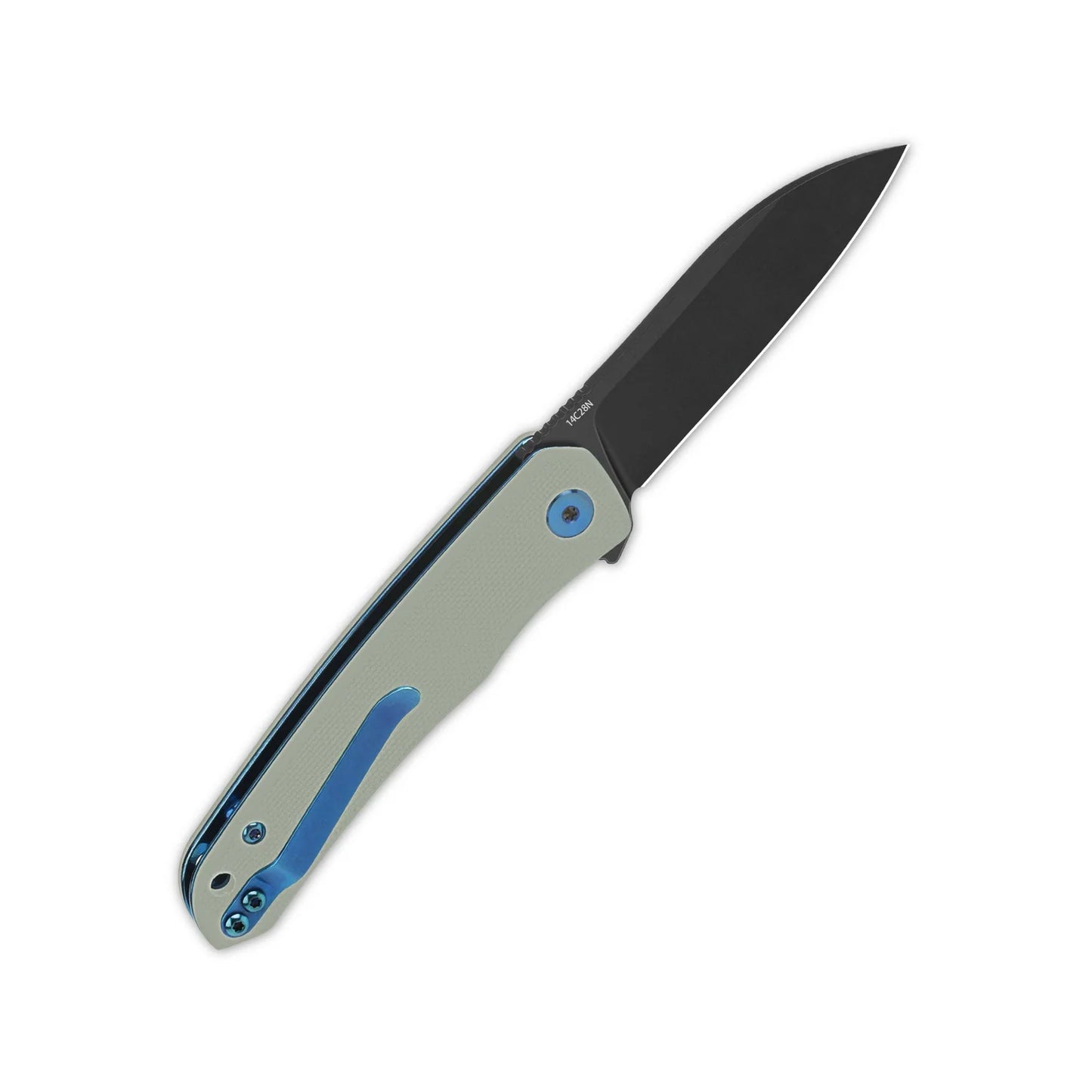 QSP OTTER | BLACK BLADE WITH JADE G-10 HANDLE