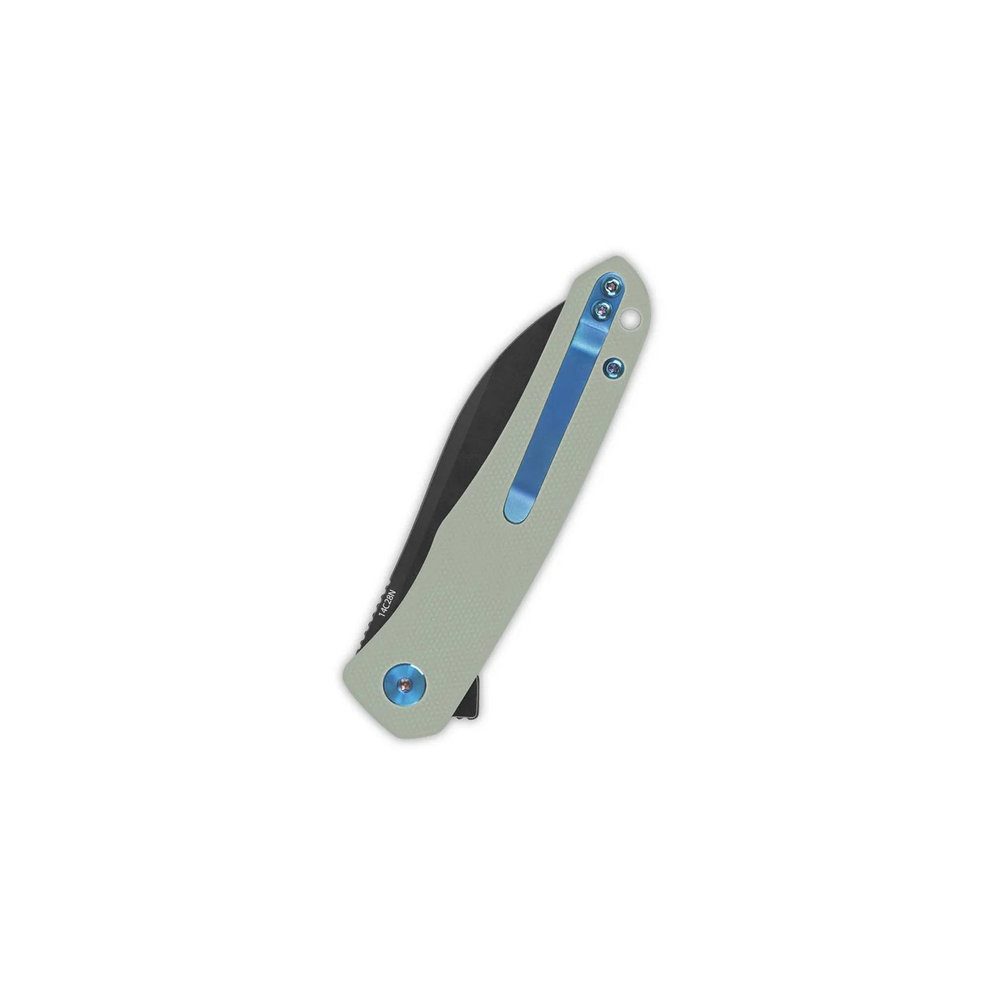 QSP OTTER | BLACK BLADE WITH JADE G-10 HANDLE