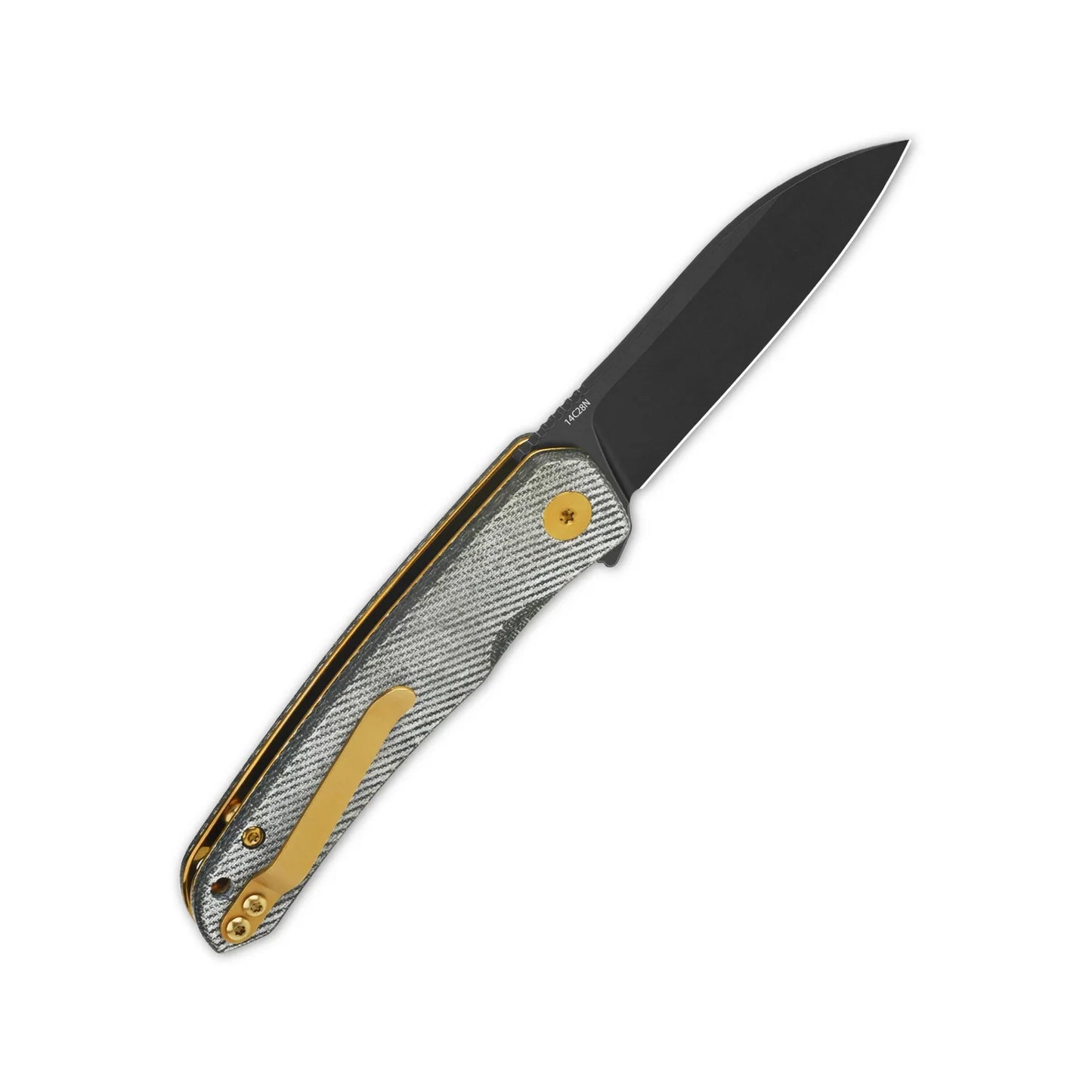 QSP OTTER | BLACK BLADE WITH DENIM MICARTA HANDLE